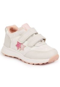 Buty sportowe dziewczęce na rzepy białe American Club różowe. Zapięcie: rzepy. Kolor: różowy, wielokolorowy, biały