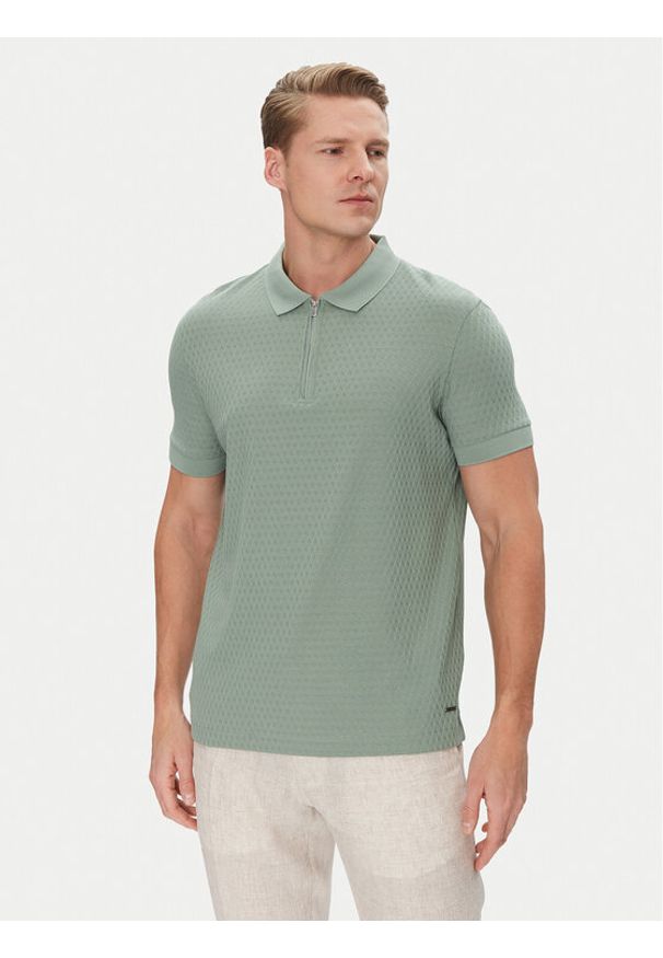 JOOP! Polo 17 JJ-34Brody 30045546 Zielony Modern Fit. Typ kołnierza: polo. Kolor: zielony. Materiał: bawełna