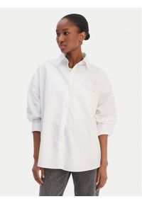 Hugo - HUGO Koszula Edafne 50555625 Biały Regular Fit. Kolor: biały. Materiał: bawełna #1