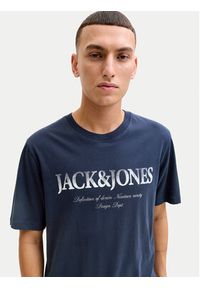 Jack & Jones T-Shirt Evin 12290173 Niebieski Regular Fit. Kolor: niebieski. Materiał: bawełna #4