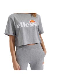 Koszulka sportowa damska Ellesse Alberta Crop. Kolor: szary. Materiał: bawełna