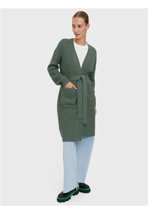 Vero Moda Kardigan Sayla 10268501 Zielony Regular Fit. Kolor: zielony. Materiał: syntetyk
