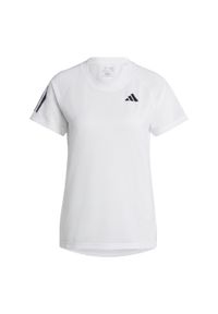 Adidas - Club Tennis Tee. Kolor: biały. Materiał: materiał. Sport: tenis