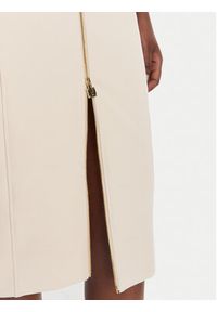 Elisabetta Franchi Sukienka koktajlowa AB-900-61E2-V430 Écru Regular Fit. Materiał: syntetyk. Styl: wizytowy #2