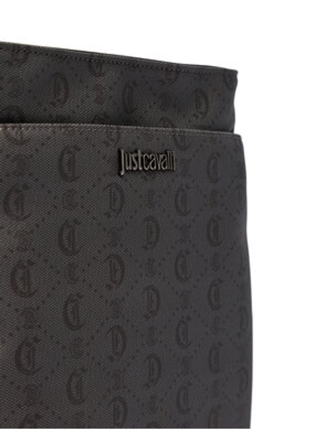 Just Cavalli Saszetka 80QA4B44 ZSD82 Szary. Kolor: szary. Materiał: skóra