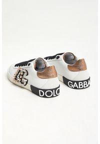 Dolce & Gabbana - Sneakersy damskie skórzane Portofino Vintage DOLCE & GABBANA. Materiał: skóra #3