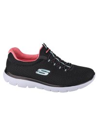 skechers - Buty Summits Rozmiar 41 - 12980-BKPK Czarny. Zapięcie: bez zapięcia. Kolor: czarny. Szerokość cholewki: normalna. Model: Skechers Sport. Sport: turystyka piesza