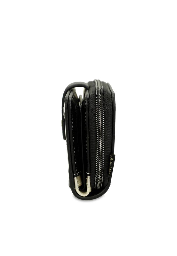 Żółty Stylowy Damski Portfel Anekke Edycja Limitowana. Kolor: żółty. Materiał: materiał. Wzór: haft, aplikacja