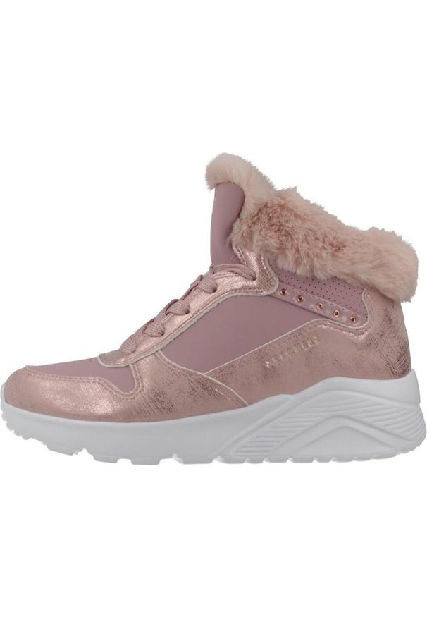 skechers - Adidasy Skechers Uno Lite - Comfurt C, Dzieci. Kolor: różowy. Materiał: tkanina, syntetyk