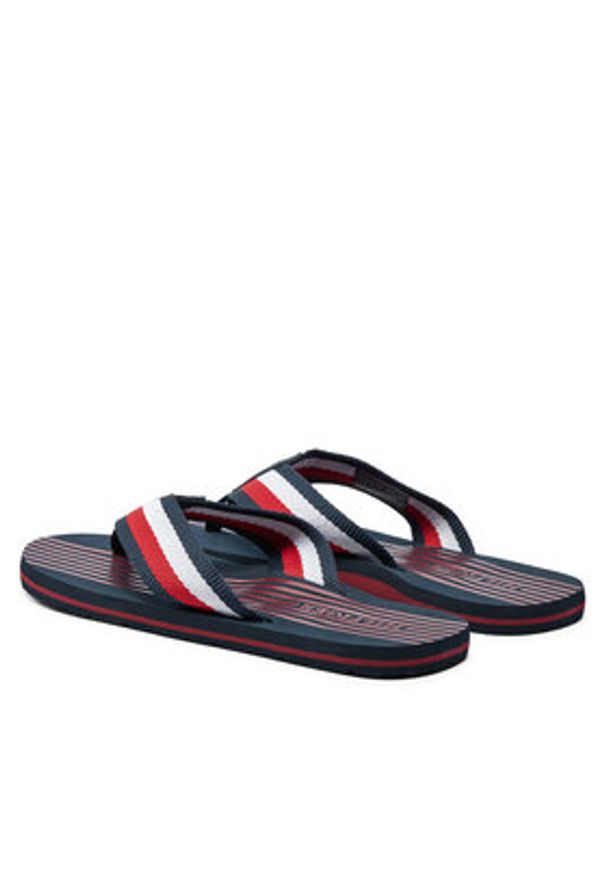 TOMMY HILFIGER - Tommy Hilfiger Japonki FM0FM05236 Granatowy. Kolor: niebieski. Materiał: materiał