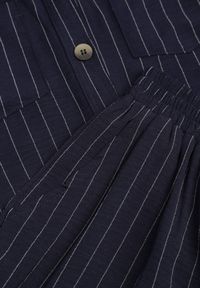 Born2be - Granatowy Wiskozowy Komplet Szerokie Spodnie i Koszula Bez Rękawów z Wiązaniem Zanran. Kolor: niebieski. Materiał: wiskoza #3