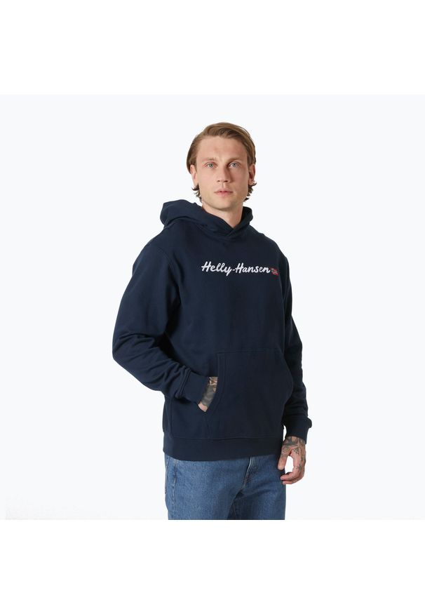 Bluza męska Helly Hansen Core Graphic Sweat Hoodie. Kolor: niebieski