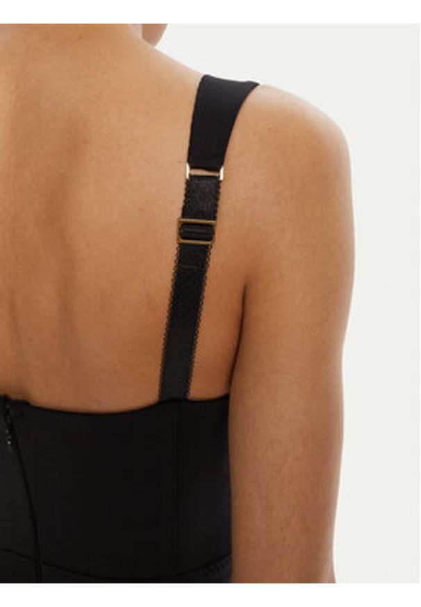 Elisabetta Franchi Sukienka koktajlowa AB-810-56E2-V520 Czarny Regular Fit. Kolor: czarny. Materiał: syntetyk. Styl: wizytowy