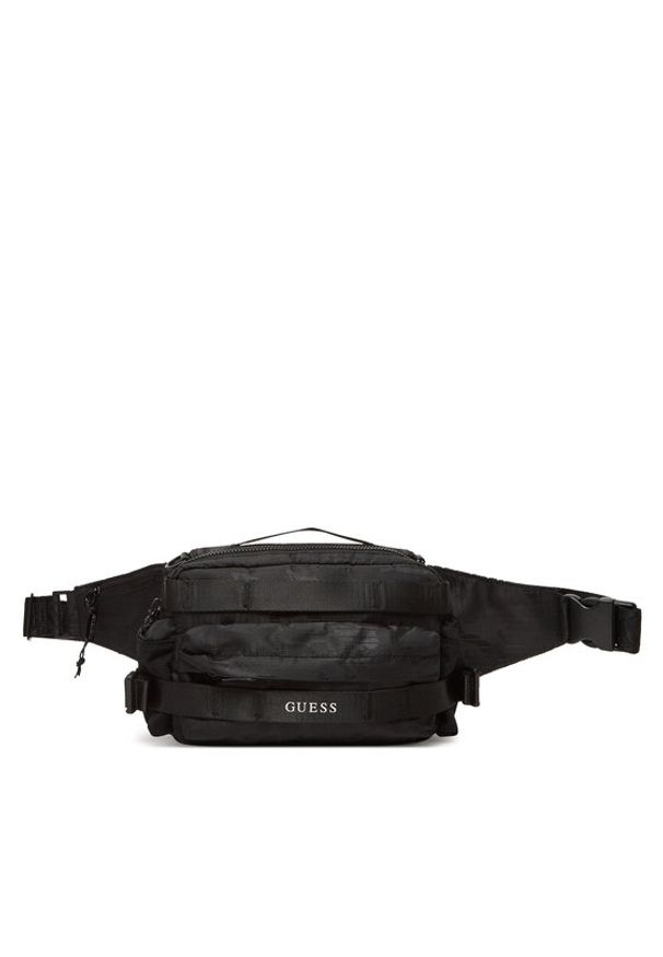Guess Saszetka nerka HMASNC P5337 Czarny. Kolor: czarny. Materiał: materiał