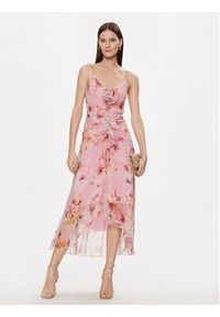Nissa Sukienka letnia RC14708 Różowy Regular Fit. Kolor: różowy. Materiał: syntetyk. Sezon: lato #3
