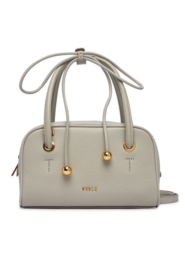 Furla Torebka Poppy Mini WE00915 BX4573 CN 4897S Szary. Kolor: szary. Materiał: skórzane