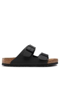 Birkenstock Klapki Arizona Birko-Flor 551251 Czarny. Kolor: czarny. Materiał: skóra
