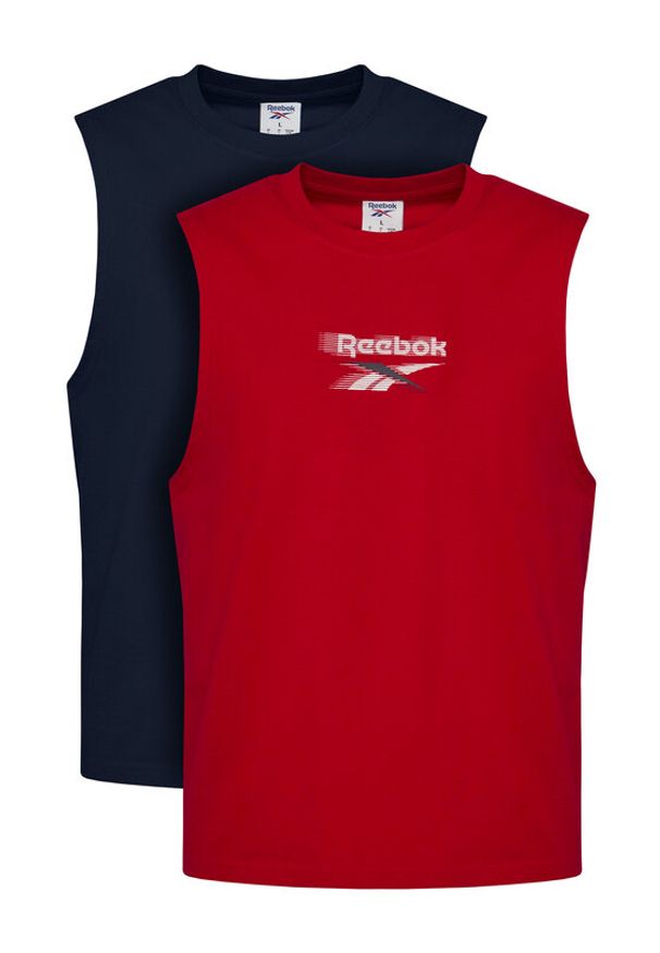 Reebok Komplet tank topów Bravo RK25610CCM Kolorowy Regular Fit. Materiał: bawełna. Wzór: kolorowy