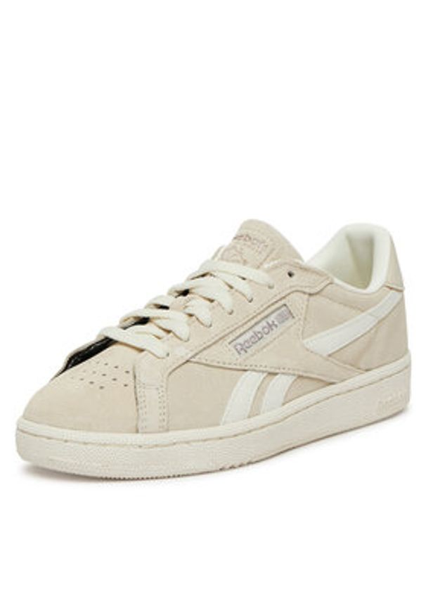 Reebok Sneakersy CLUB C GROUNDS UK 100220809 Beżowy. Kolor: beżowy. Materiał: skóra, zamsz. Model: Reebok Club