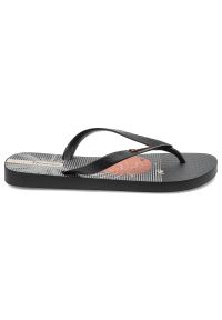 Czarne Japonki Ipanema Wygodne Obuwie Męskie. Okazja: na spacer, na plażę. Kolor: czarny. Materiał: materiał, syntetyk. Wzór: paski. Sezon: lato. Styl: wakacyjny #2