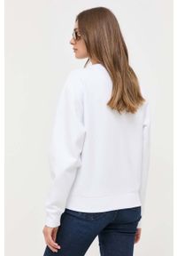 Guess bluza damska kolor biały z aplikacją. Kolor: biały. Wzór: aplikacja. Styl: klasyczny #4