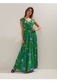 Mohito - Sukienka maxi z hiszpańskim dekoltem - Zielony. Kolor: zielony. Długość: maxi #2