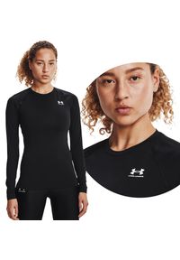 Koszulka termoaktywna damska Under Armour kompresyjna longsleeve. Kolor: czarny. Długość rękawa: długi rękaw #1