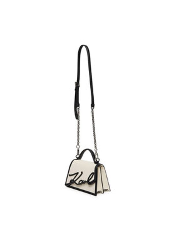 Karl Lagerfeld - KARL LAGERFELD Torebka A1W30224 Biały. Kolor: biały. Materiał: skórzane