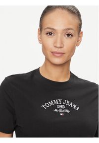 Tommy Jeans T-Shirt Lux Ath DW0DW16835 Czarny Classic Fit. Kolor: czarny. Materiał: bawełna #4