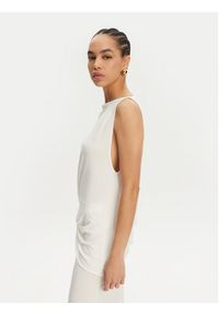 JACQUEMUS Sukienka wieczorowa La Robe Peplo Longue 25E251DR2302381 100 Biały Regular Fit. Kolor: biały. Materiał: wiskoza. Styl: wizytowy #8