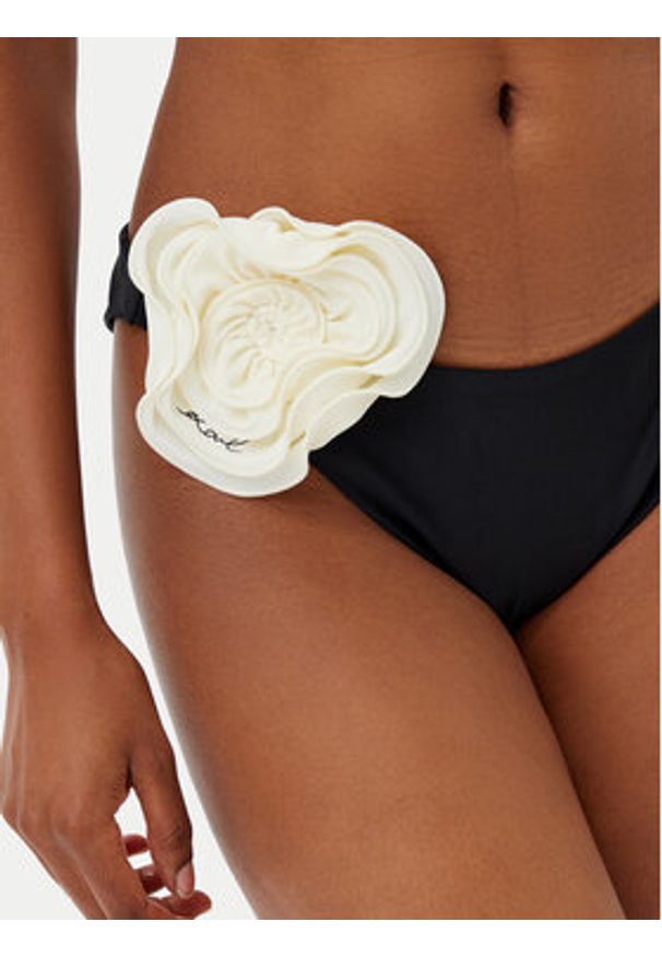 Karl Lagerfeld - KARL LAGERFELD Dół od bikini A2W46003 Czarny. Kolor: czarny. Materiał: syntetyk
