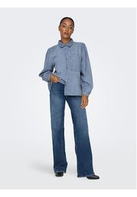 only - ONLY Koszula jeansowa 15267501 Niebieski Standard Fit. Kolor: niebieski. Materiał: jeans #5
