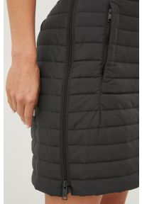 Jack Wolfskin spódnica kolor czarny mini prosta. Stan: podwyższony. Kolor: czarny. Materiał: materiał. Wzór: gładki #4