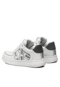 DKNY Sneakersy Olicia K4205683 Biały. Kolor: biały. Materiał: skóra #5