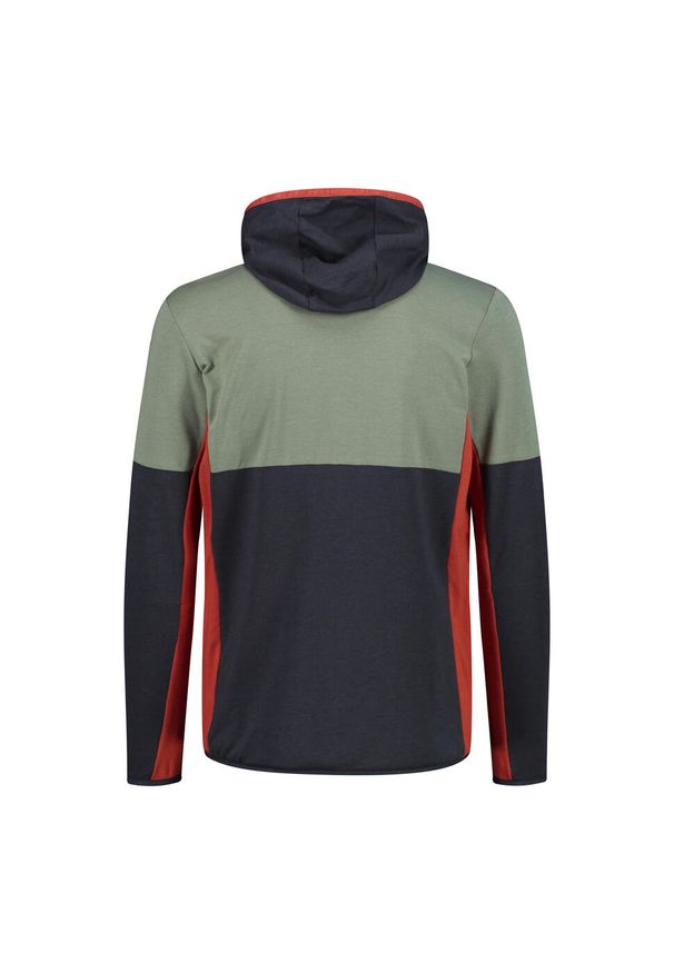 Bluza męska CMP Zip Hood. Kolor: zielony. Materiał: polar. Sport: turystyka piesza
