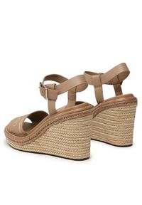 Calvin Klein Espadryle Wege 70Hh - He HW0HW01499 Beżowy. Kolor: beżowy. Materiał: skóra