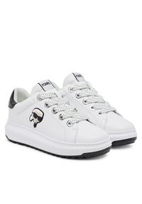 Karl Lagerfeld - KARL LAGERFELD Sneakersy KL67530 Biały. Kolor: biały. Materiał: skóra #3