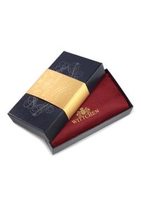 Wittchen - Damski skórzany portfel z herbem poziomy brązowy. Kolor: brązowy. Materiał: skóra