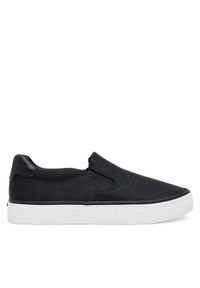 Calvin Klein Tenisówki Vulc Slip On - Jacq HW0HW02411 Czarny. Zapięcie: bez zapięcia. Kolor: czarny. Materiał: skóra