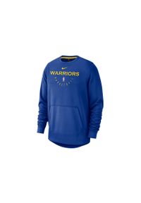 Nike - Bluza męska nike nba golden state warriors spotlight crew hoodie rush blue. Kolor: niebieski. Materiał: poliester. Sport: bieganie