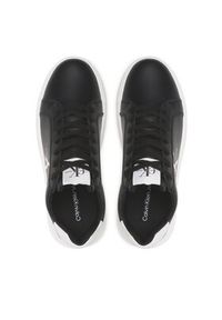 Calvin Klein Jeans Sneakersy Chunky Cupsole Monologo YM0YM00681 Czarny. Kolor: czarny. Materiał: skóra