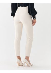 Elisabetta Franchi Spodnie materiałowe PA-005-36E2-V280 Beżowy Slim Fit. Kolor: beżowy. Materiał: syntetyk #4