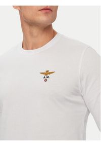 Aeronautica Militare Longsleeve 262TS2390UJ00372 Biały Regular Fit. Kolor: biały. Materiał: bawełna. Długość rękawa: długi rękaw #4