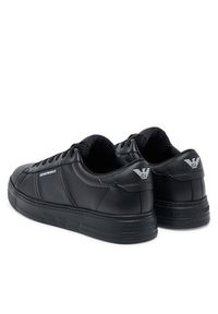 Emporio Armani Sneakersy EM003701 AF18017 MC005 Czarny. Kolor: czarny. Materiał: skóra #5