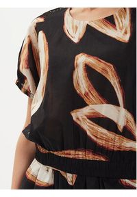 DKNY Bluzka P4EA0X37 Czarny Oversize. Kolor: czarny. Materiał: bawełna #4