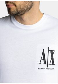 Koszulka męska biała Armani Exchange 8NZTPH ZJH4Z 1100. Kolor: biały #2
