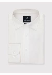 Pako Lorente - PAKO LORENTE – Biała bawełniana koszula męska. Kolor: niebieski, biały. Materiał: bawełna. Długość rękawa: długi rękaw. Długość: długie. Styl: elegancki #10