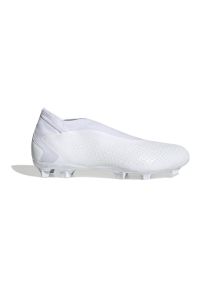 Adidas - Buty adidas Predator Accuracy.3 Ll Fg M FZ6111 białe. Kolor: biały. Materiał: materiał. Szerokość cholewki: normalna #1