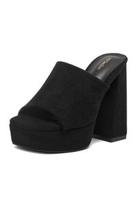 DeeZee Klapki F7979-1 Czarny. Kolor: czarny. Materiał: materiał #5