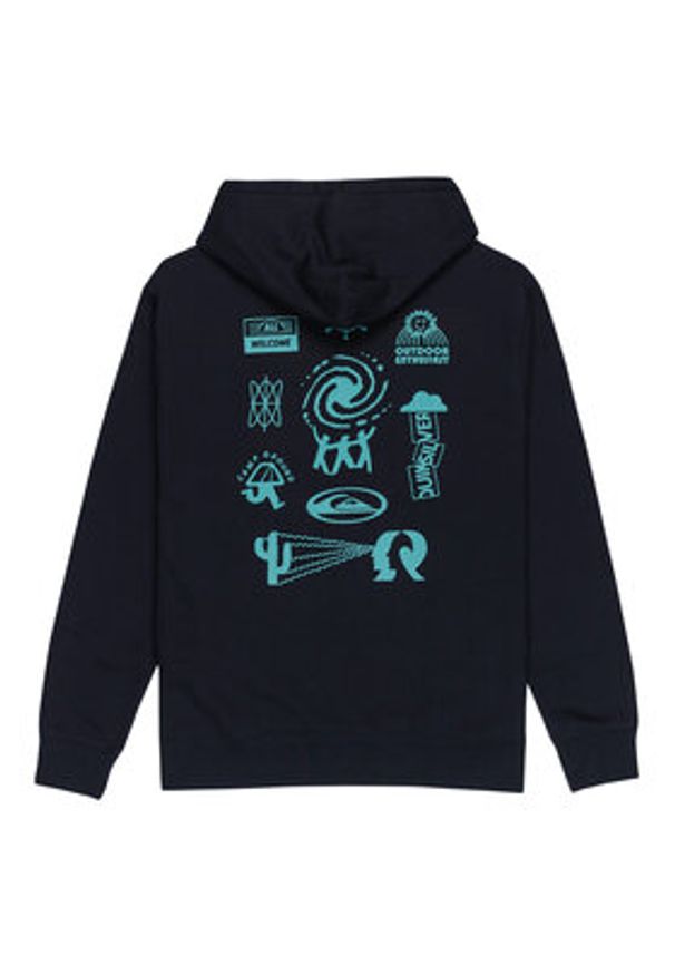 Quiksilver Bluza Salt Water Graphic EQYFT05126 Czarny Regular Fit. Kolor: czarny. Materiał: bawełna